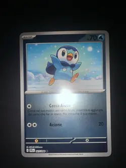Carta Pokemon 027/094 Piplup Reverse Holo Fiamme Spettrali Ita Italiano - Image 1