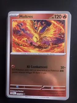 Carta Pokemon 014/094 Moltres Reverse Holo Fiamme Spettrali Ita Italiano - Image 1