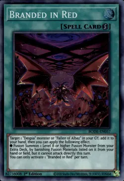 Yu-Gi-Oh! Branded in Red Super Rare BODE-EN057 - Image 1
