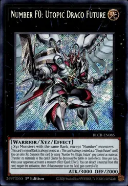 Yu-Gi-Oh! Number F0: Utopic Draco Future Secret Rare BLCR-EN085 - Image 1