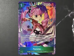 Bandai Perona OP12-034 Legacy of the Master Super Rare Alt Art Foil Character - Image 2