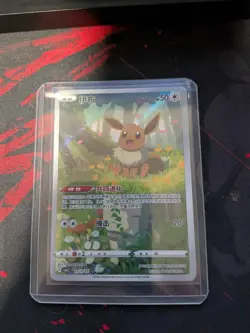 Eevee 01 15/15 - Chinese Gem Pack Vol2 - Exclusive - Full Art Pokemon TCG Card - Image 1