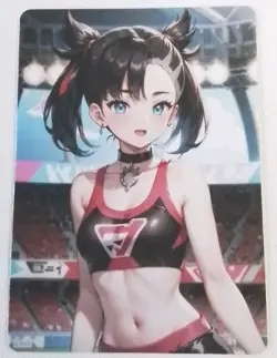 Marnie Pokemon Lewd Anime Doujin Waifu Double Sided Card AGC CCG - Image 1