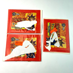 Lot Vintage Yu-Gi-Oh 1997 Topps Sticker Packs of 7 Cards *NEW FACTORY SEALED* - Image 1