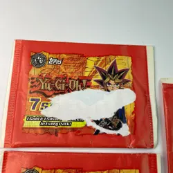 Lot Vintage Yu-Gi-Oh 1997 Topps Sticker Packs of 7 Cards *NEW FACTORY SEALED* - Image 2