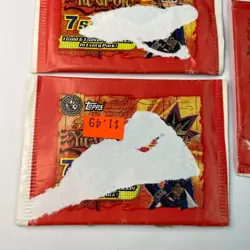 Lot Vintage Yu-Gi-Oh 1997 Topps Sticker Packs of 7 Cards *NEW FACTORY SEALED* - Image 3