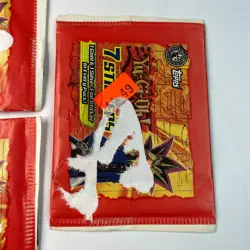 Lot Vintage Yu-Gi-Oh 1997 Topps Sticker Packs of 7 Cards *NEW FACTORY SEALED* - Image 4