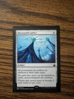 Magic the Gathering Mycosynth Lattice Mythic Card Regular Edition - Image 1