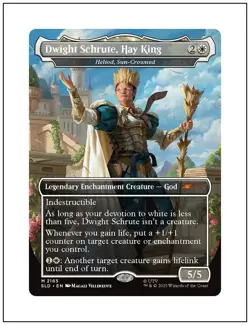 1x Dwight Schrute, Hay King - Heliod, Sun-Crowned, Secret Lair, Magic, MTG NM - Image 1