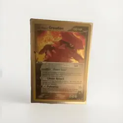 Pokemon Team Magma's Groudon 9/95 EX Team Magma vs. Team Aqua Holo Rare 100 HP - Image 1