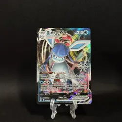 Pokemon TCG Glaceon VMAX 041/203 Holiday Stamp Evolving Skies - Image 1