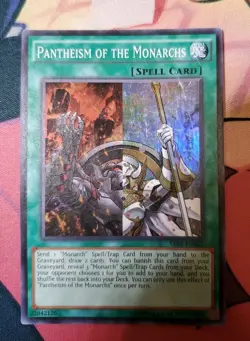 Yugioh Pantheism of the Monarchs SR01-EN023 Unlimited Edition Super Rare - Image 1