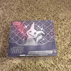 Pokemon TCG Scarlet & Violet Paldean Fates Elite Trainer Box Mimikyu English - Image 1