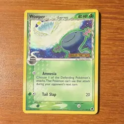 Pokemon TCG Wooper Delta Species 71/101 Dragon Frontiers Reverse Holo 40 HP - Image 1