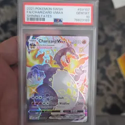 Pokemon Charizard VMAX Shining Fates Shiny Vault Holo PSA 10 SV107/SV122 2021 - Image 1