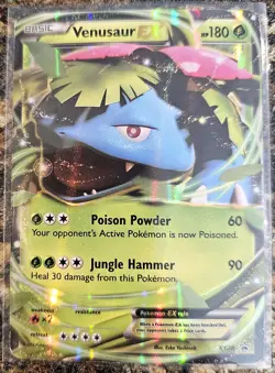 Pokemon 2014 Black Star Promo Venusaur EX XY28 LP - Image 1
