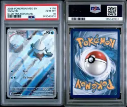 PSA 10 SNOVER #140 ILLUSTRATION RARE 2025 POKEMON MEG EN MEGA EVOLUTIONS - Image 5