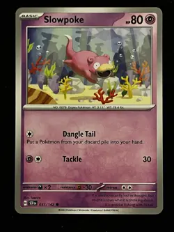 Slowpoke - Stellar Crown 057/142 - Common - NM - Pokemon - Image 1