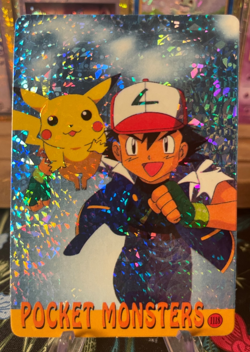 Ash Pikachu 1118 Vintage Vending Sticker! Pokemon Read Description - Image 1