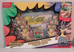 2026 Pokemon Ascended Heroes Mega Lucario Ex Premium Poster Collection New! - Image 1
