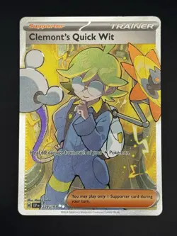 Pokemon - Clemont's Quick Wit - 229/191 Surging Sparks - Ultra Rare - NM - Image 1