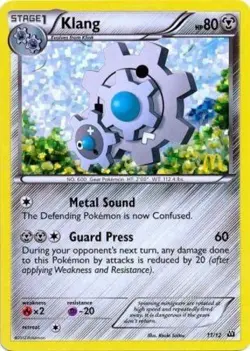 Damaged Klang - 11/12 - McDonald's Promo 2012 Pokemon McDonald's Promos 2012 - Image 1