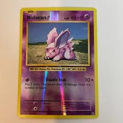 Nidoran 43/108 Evolutions Reverse Holo Common Pokemon Light Play+ - Image 3