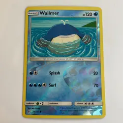Wailmer 29/145 Guardians Rising Reverse Holo Common Pokemon Light Play+ - Image 3