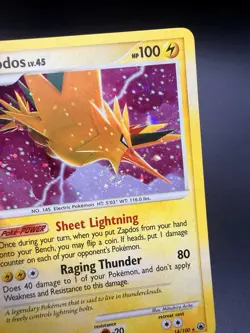 Zapdos Holo Rare Majestic Dawn 14/100 LP See Photos Pokemon Swirl-f - Image 2