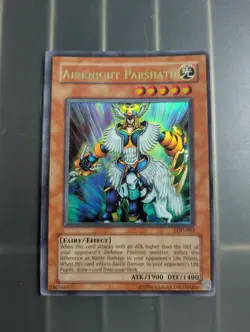 Yugioh! Card TCG Airknight Parshath LOD-062 Ultra Rare Unlimited Edition NM - Image 1