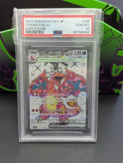 PSA 10 Charizard Ex 125/108 sv3 SR Pokemon Japanese Ruler Of The Black Flame - Image 1