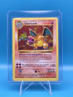 Pokemon Charizard Base Set 4/102 Holo 1999 Wizards of the Coast TCG Card - Image 1