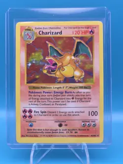 Pokemon Charizard Base Set 4/102 Holo 1999 Wizards of the Coast TCG Card - Image 4