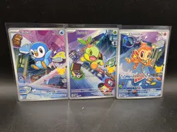 Pokemon First Partner Illustration Collection Turtwig 40 Chimchar 41 Piplup 42 - Image 1