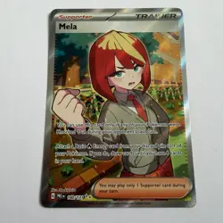 Pokemon TCG Mela Full Art Ultra Rare 140/131 Prismatic Evolutions Pack Fresh NM - Image 1