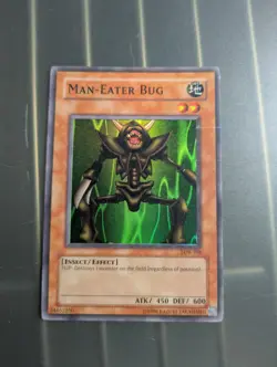 Yugioh Man-Eater Bug LOB-108 Super Rare - Image 1