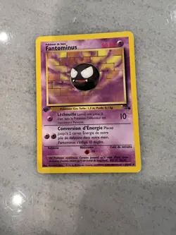 Gastly (Fantominus) - French WOTC 1st Edition Fossil 33/62 - MP - Pokemon - Image 1