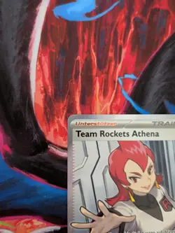 Team Rockets Athena 224/182 Deutsch NM Full Art Pokemon Karte - Image 2