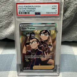 2022 Pokemon SWSH FA/Gym Trainer Silver Tempest 191/195 PSA 9 - Image 1