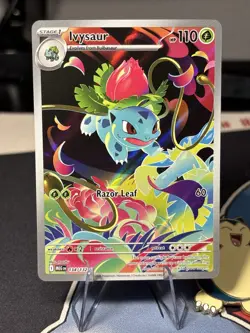 Pokemon TCG Ivysaur 134/132 Me01: Mega Evolution IR Illustration Rare NM - Image 1