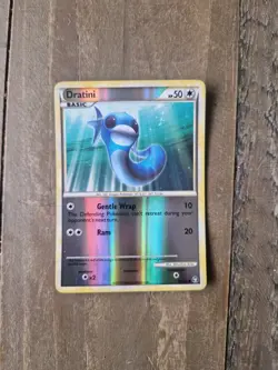 Dratini 62/102 Triumphant Reverse Holo Rare LP/NM Pokemon HGSS - Image 1