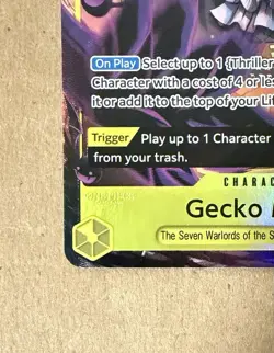 2026 ONE PIECE OP14-EB04-THE AZURE SEA'S SEVEN 104 GECKO MORIA ALTERNATE ART - Image 5