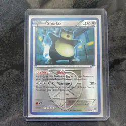 Snorlax Plasma Storm 101/135 Reverse Holo Rare Team Pokemon Trading TCG Card NM - Image 1