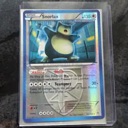 Snorlax Plasma Storm 101/135 Reverse Holo Rare Team Pokemon Trading TCG Card NM - Image 2