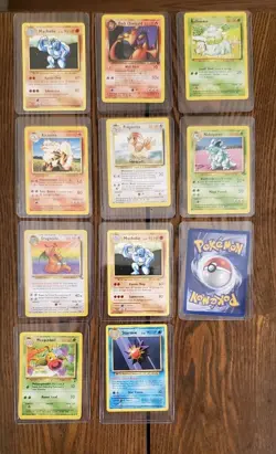 Lot Of 11 Mixed Set Pokemon Cards (Gen 1 Pokemon) - Image 1