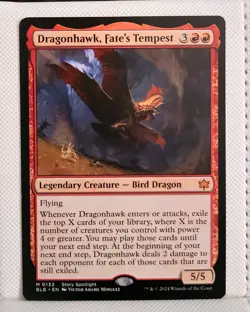 MTG Dragonhawk, Fate's Tempest Bloomburrow Regular NM - Image 1
