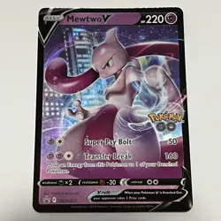 2022 Pokemon GO Mewtwo V SWSH223 - Black Star Promo - Image 1