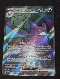 Pokemon TCG Team Rockets Crobat EX #217 Destined Rivals Holo - Image 1