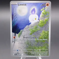 Litwick - 101/086 Illustration Rare SV: White Flare Pokemon TCG NM - Image 1