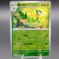 Servine (Master Ball Pattern) 002/086 Common SV: Black Bolt Pokemon TCG NM - Image 1